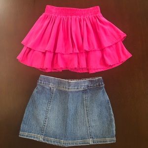 Bundle of 2 Old Navy skirts for little girl
